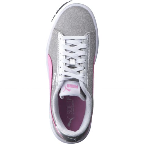 Puma Mädchen Sneaker Smash v2 Glitz Glam Jr 367377-32 37.5 PUMA Silver-Lilac Chiffon-PUMA White | 37.5