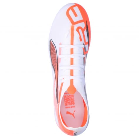 Puma Herren Fussballschuhe ULTRA 5 MATCH MG 108348-01 44 PUMA White-PUMA Black-Glowing Red | 44