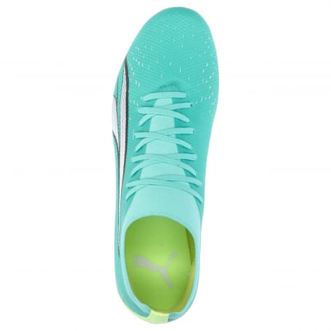 Puma Herren Fußballschuhe Ultra Match MG 107219-03 46 Electric Peppermint-PUMA White-Fast Yellow | 46