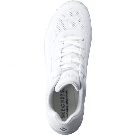 Skechers Damen Sneaker Uno - Stand on Air 73690-W 42 White/White | 42