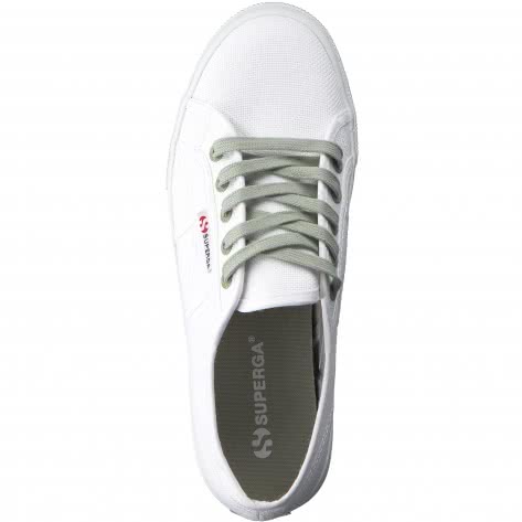 Superga Damen Sneaker Cotu Contrast S1114BW-SA0C 42 White-Green Sage | 42