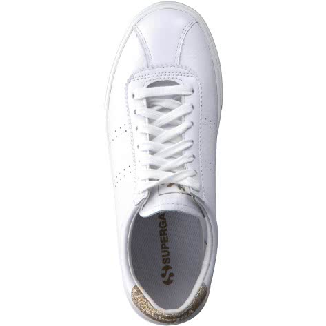 Superga Unisex Sneaker 2843 Club S Comfeaglitterw S111LQW-901 41 White-Gold-White-Yellow Gold | 41