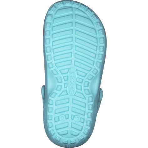 Crocs Kinder Schuhe Classic Printed Lined Clog K 205815-4O9 22-23 Ice Blue | 22-23
