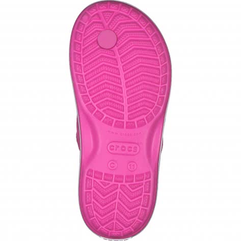 Crocs Kinder Zehentrenner Crocband Strap Flip K 205777-6QQ 22-23 Electric Pink | 22-23