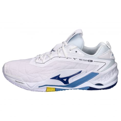 Mizuno Unisex Hallenschuhe WAVE STEALTH NEO 2 X1GA2400-96 44 White/Bellwether Blue/Bel Air Blue | 44