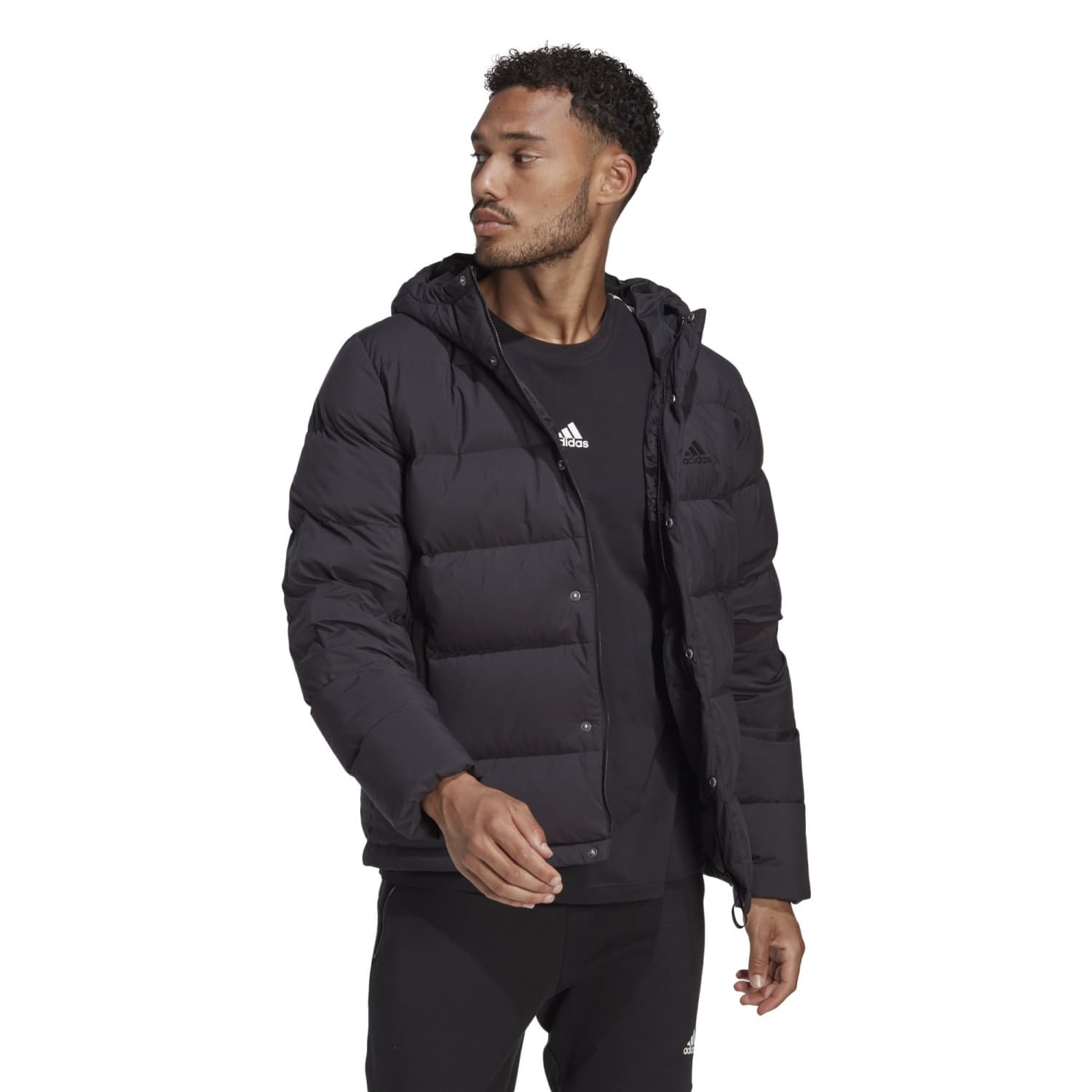 Adidas performance helionic hooded down jacket clearance