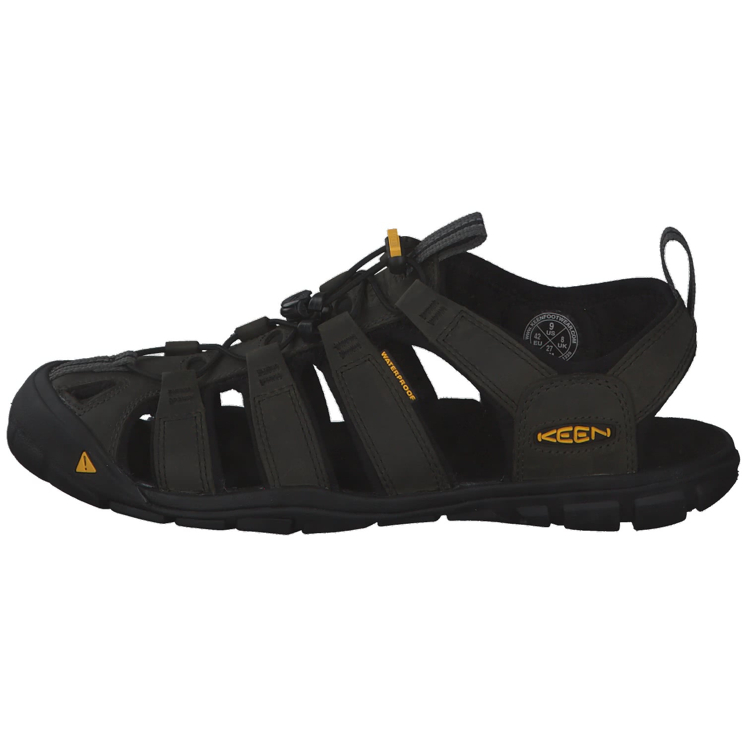 Keen Clearwater CNX Leather Men - bequeme Freizeitsandale 44.5 (US 11)  magnet/black online kaufen | eBay