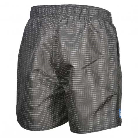 Arena Herren Badeshort YARN DYED PL CHECK BOXER 000608-501 S BLACK-WHITE | S