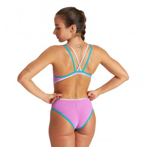 Arena Damen Badeanzug W ARENA ONE DOUBLE CROSS BACK 004732-985 38 Reflexion-Silver-Martinica | 38