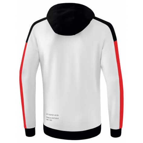 erima Herren Kapuzenpullover Change 1072309 S Weiß/Schwarz/Rot | S