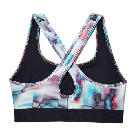 Under Armour Damen Sport BH Mid Crossback Printed Bra 1307213-021 XS Black/Breathtaking Blue | XS