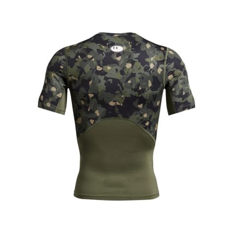 Under Armour Herren T-Shirt UA HG Armour SS-BLK 1386937-390 L Marine OD Green | L