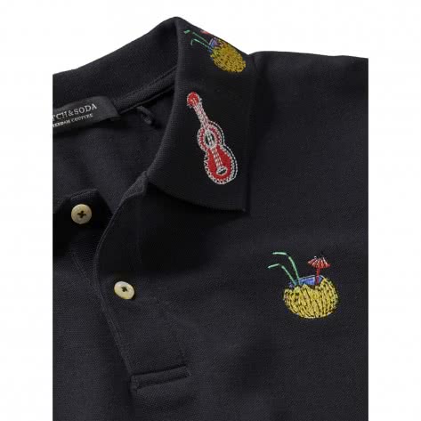 Scotch & Soda Herren Poloshirt Embroidered Pique Polo 155469 