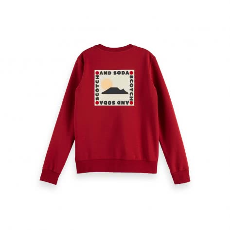 Maison Scotch Damen Sweatshirt Theme Artworks Sweat 157034-3632 M Red Star | M
