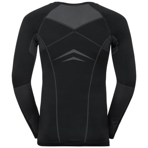 Odlo Herren Langarmshirt FUNDAMENTALS PERFORMANCE WARM 195792-60056 XXL Black - Odlo Graphite grey | XXL