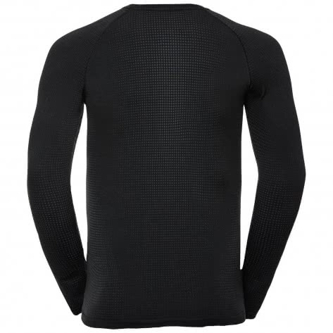 Odlo Herren Shirt Performance Warm Eco Baselayer Top Crew Neck L/S 196192-60212 S Black-New Odlo Graphite Grey | S
