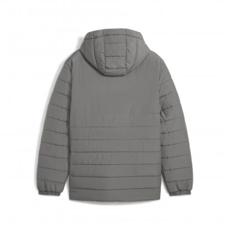 Puma Herren Jacke teamADDITIONS Hooded Padded Jacket 659795-13 3XL Flat Medium Gray-PUMA Silver | 3XL