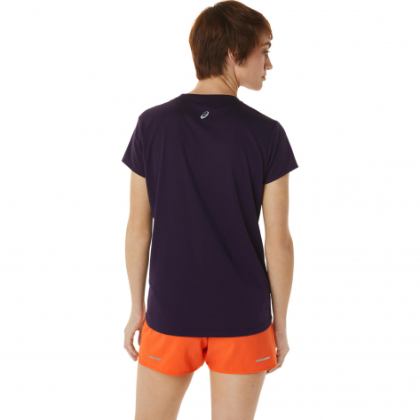 Asics Damen Laufshirt Fujitrail Logo SS Top 2012C395-500 S Night Shade | S