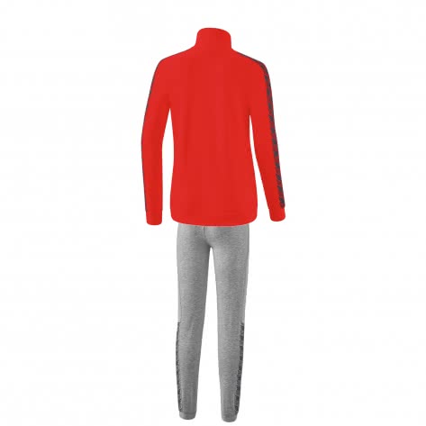 erima Damen Sweatanzug Essential Team 2032214+2102206 40 Rot/Slate Grey | 40