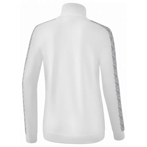 erima Damen Sweatjacke Essential Team Tracktop Jacke 2032216 34 Weiß/Monument Grey | 34