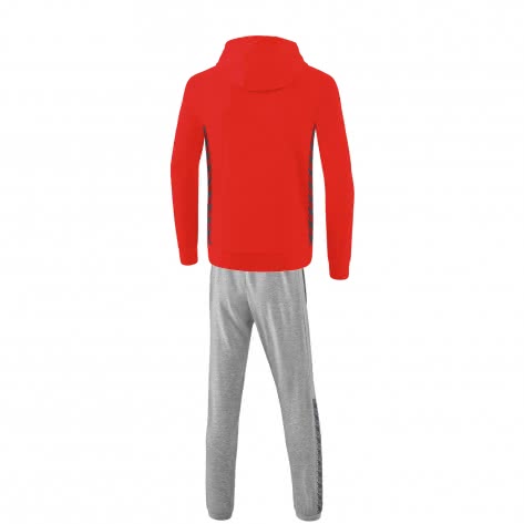 erima Kinder Sweatanzug Essential Team 2072209+2102203 152 Rot/Slate Grey | 152