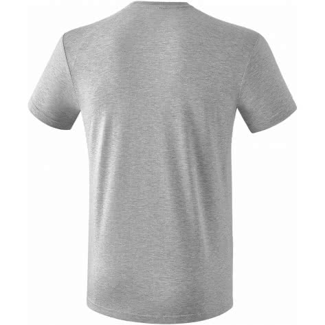 erima Herren T-Shirt Essential T-Shirt 2081803 XXL Hellgrau Melange/Twist of Lime | XXL