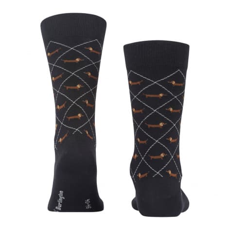 Falke Herren Socken Dachshund SO 21200-3000 40-46 Black | 40-46