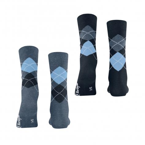Burlington Damen Socken Everyday Argyle SO 2-Pack 22012 