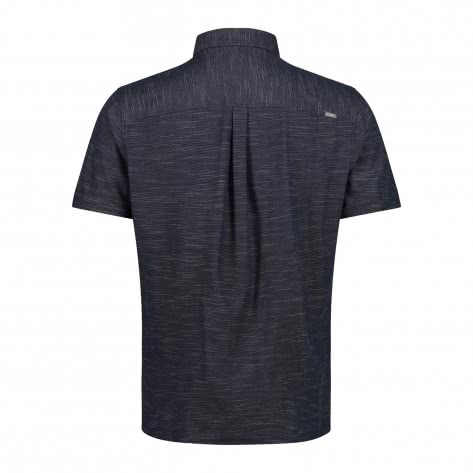 CMP Herren Kurzarm Hemd Man Shirt 30T9977-N950 46 Black Blue | 46