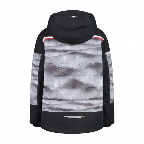 CMP Kinder Winterjacke KID JACKET SNAPS HOOD 31W0624-U901 128 Nero | 128