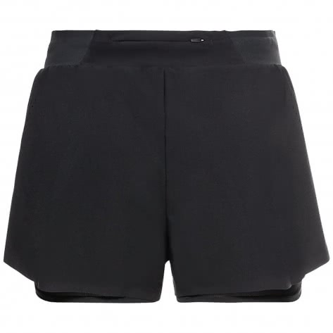 Odlo Damen Laufshort Zeroweight 3 Inch 2-in-1 Shorts 322561-15000 XL Black | XL