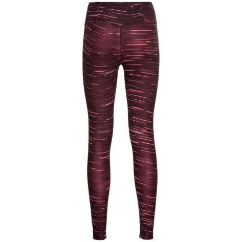 Odlo Damen Lauftight Zeroweight Print Reflective Tights 322911-37400 M Winetasting | M