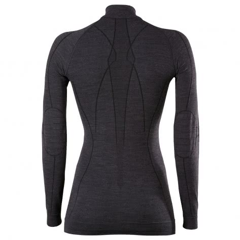 Falke Damen Langarmshirt Wool-Tech Zip Shirt 33210-3000 M black | M