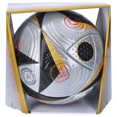 adidas Fussball EURO24 PRO F Fussballliebe IS7436 5 Silver Met./Gold Met./Black/Solar Red | 5