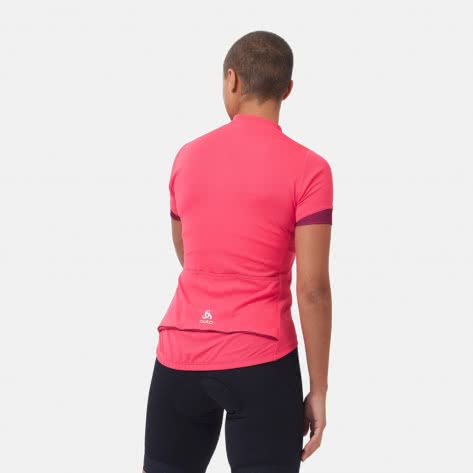 Odlo Damen Radtrikot Stand-up collar s/s 1/2 zip ES 411971 