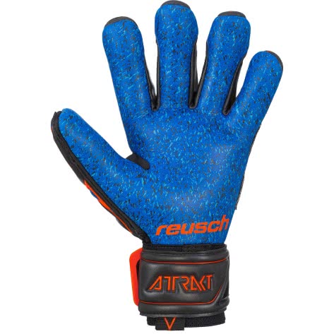 Reusch Herren Torwarthandschuhe Attrakt G3 Fusion Evolution 5070968-7083 10.5 Black/Shocking Orange/Blue | 10.5