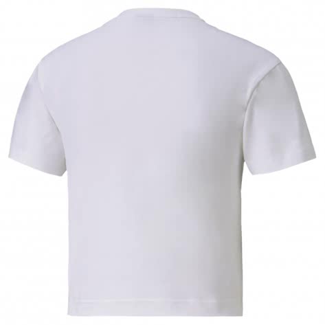 Puma Damen T-Shirt Nu-tility Fitted Tee 581377-02 XL Puma White | XL