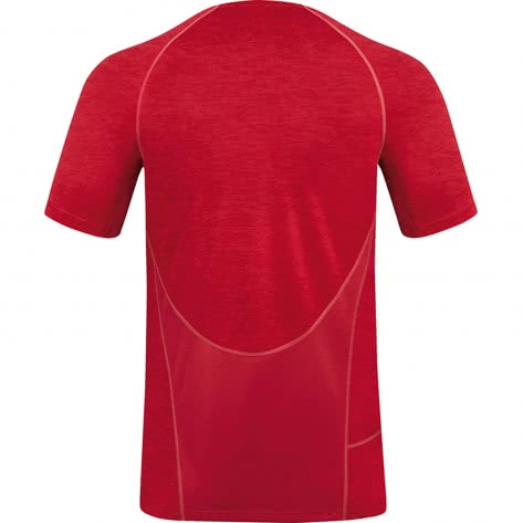 Jako Herren Trainingsshirt T-Shirt Active Basics 6149-01 S rot meliert | S