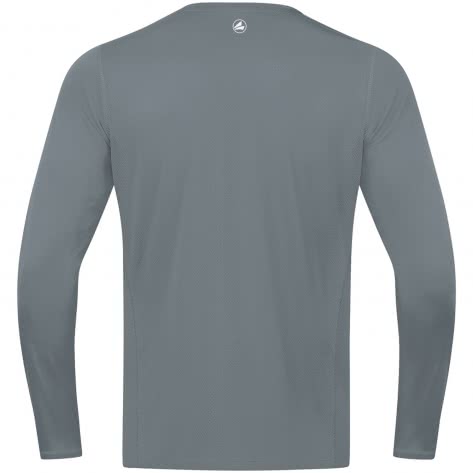 Jako Herren Laufshirt Longsleeve Run 2.0 6475-40 XL Steingrau | XL