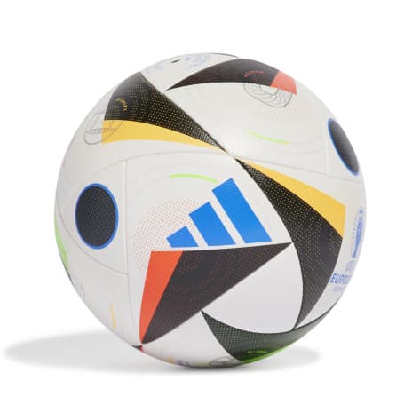 adidas Fussball EURO 24 COM Fussballliebe IN9365 4 White/Black/Glory Blue | 4