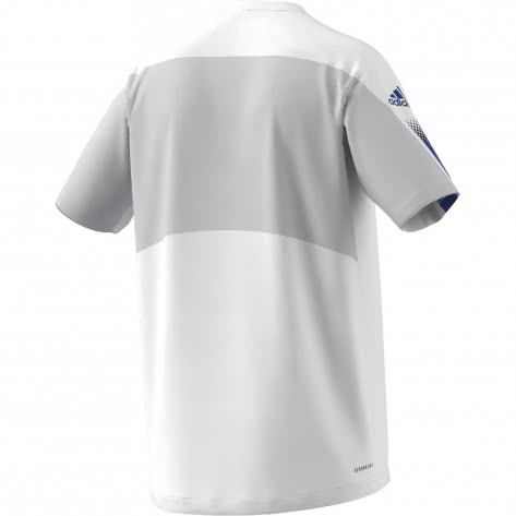 adidas Herren T-Shirt AEROREADY Designed to Move Sport H28801 S White/Team Royal Blue | S