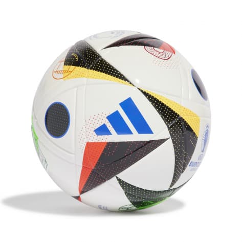 adidas Kinder Fußball EURO 24 LGE J290 Fussballliebe IN9370 5 White/Black/GloBlu | 5