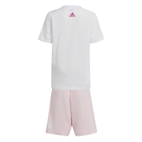 adidas Kinder Set T-Shirt+Hose LK BL CO T SET IQ4089 104 White/Multco | 104
