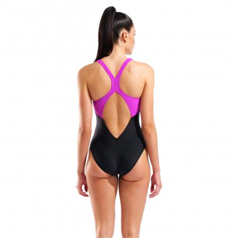 Arena Damen Badeanzug Wmn s Grid Swimsuit V Back Graph 010263 