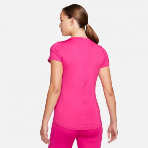 Nike Damen Trainingsshirt Dri-FIT One SS Slim Top DD0626-615 S Fireberry/White | S