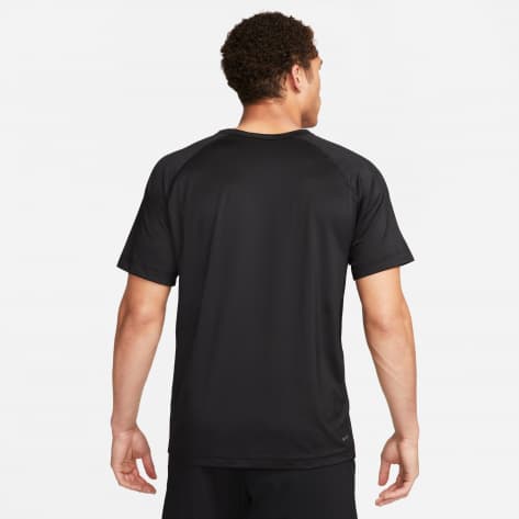 Nike Herren T-Shirt Dri-Fit Short-Sleeve Fitness DV9815-010 XL Black/Cool Grey/White | XL
