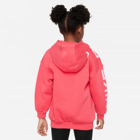 Nike Mäden Kapuzenpullover Big Girls Oversized FZ Hoodie FD2960-648 128-137 LT Fusion Red/Med Soft Pink | 128-137