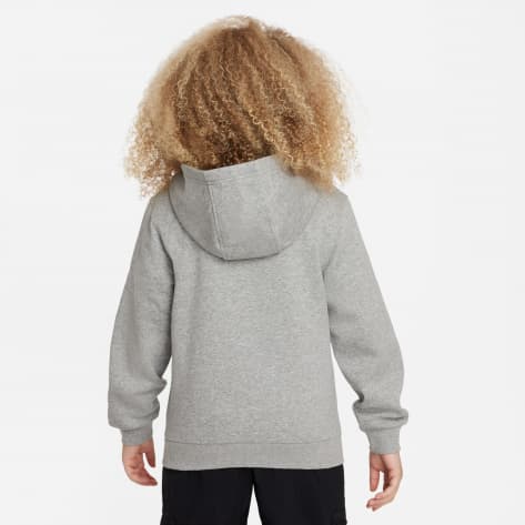 Nike Kinder Sweatjacke Big Kids FZ Hoodie FD2990-063 137-147 DK Grey Heather/White | 137-147