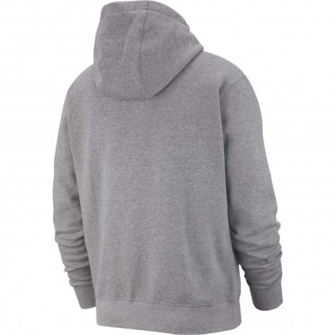 Nike Herren Sweatjacke Club Fleece FZ BB BV2645-063 M Dk Grey Heather/Matte Silver/White | M