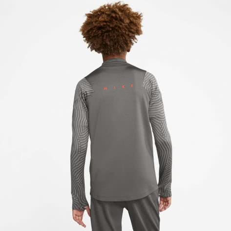 Nike Jungen Trainingstop Dry Strike Drill Top NG BV9459-084 128-137 Smoke Grey/Heather/Total Orange | 128-137